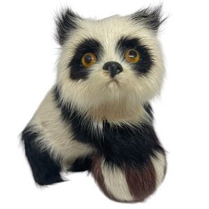 Artistic Panda Stuffed Realistic Panda w/ Beach Ball  Real Fur  3” Clean Unique